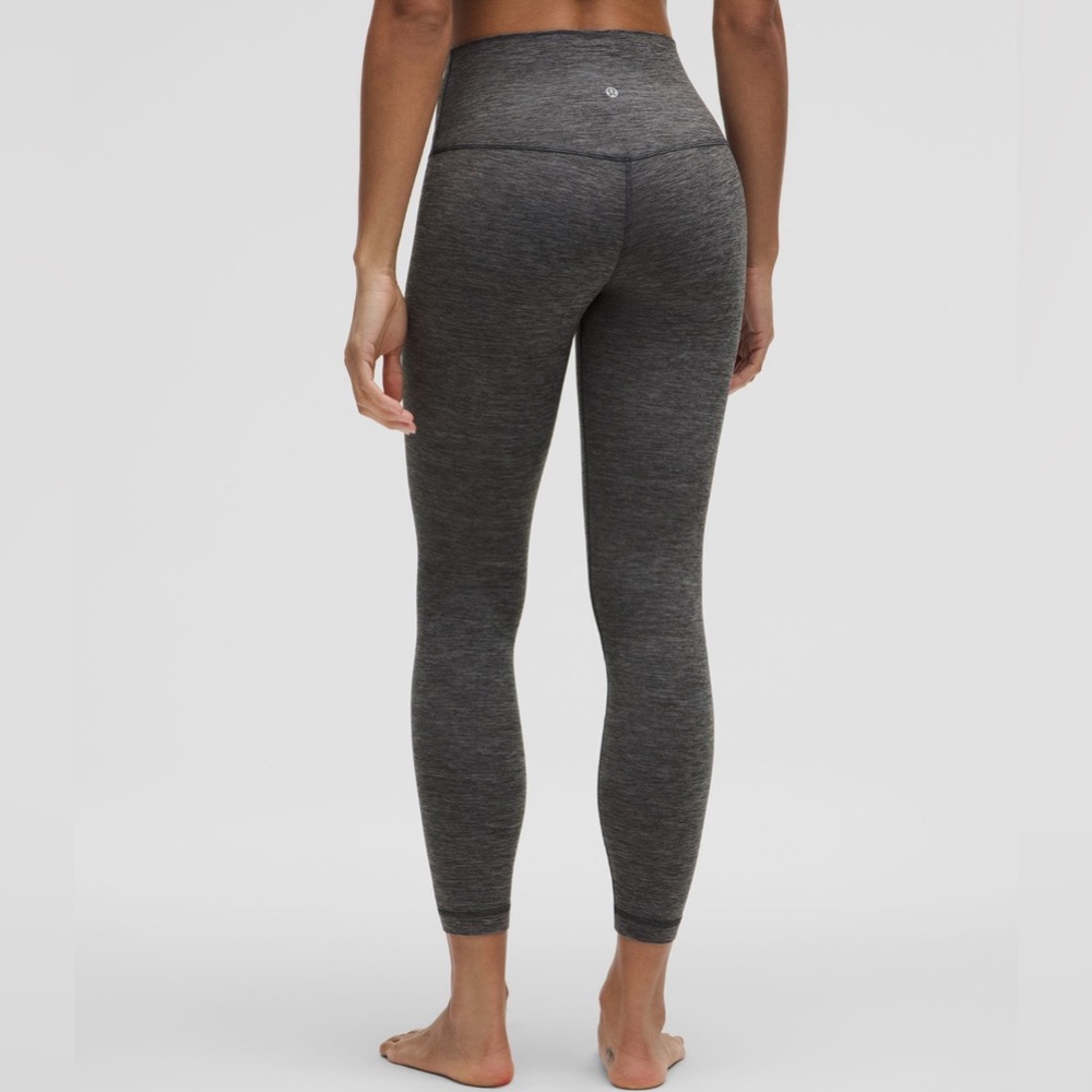 Lululemon Align High-Rise Leggings, 25” inseam, Size 12, Heathered Graphite Gray - Picture 2 of 6